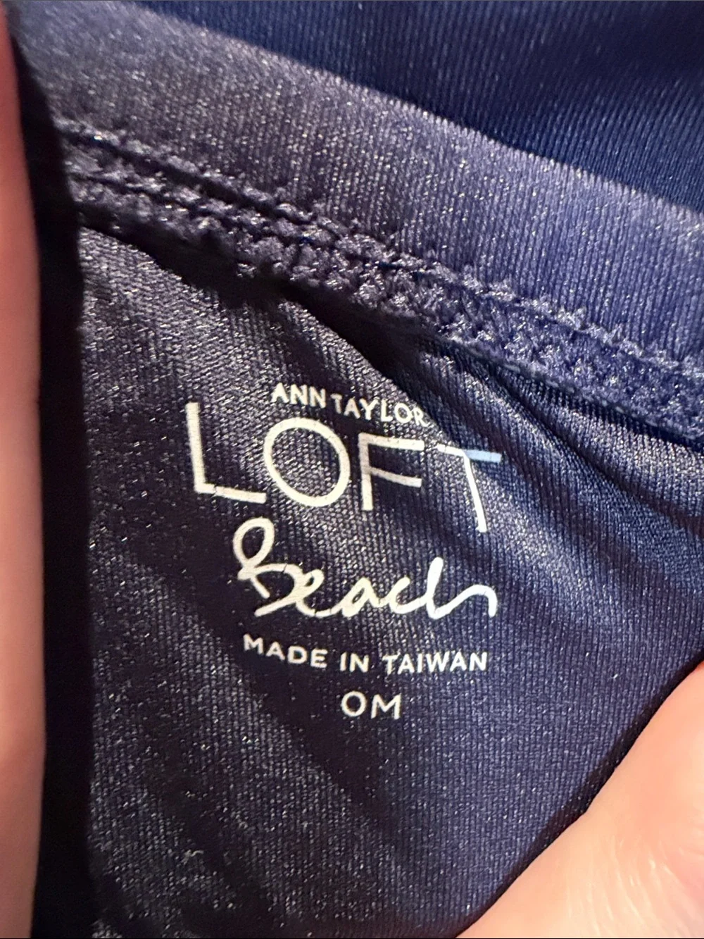 LOFT Black One-Piece Swimsuit with Adjustable Strap
